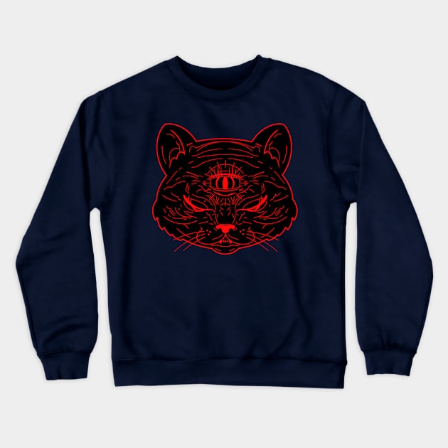 MystiCatical!! Crewneck Sweatshirt by bigbadrobot